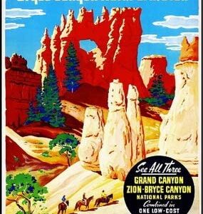 Bryce Canyon National Park Vintage Railroad Puzzle
