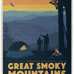 Retro Great Smoky Mountains National Park Kids Puzzle