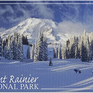 Winter Mount Rainier National Park Puzzle