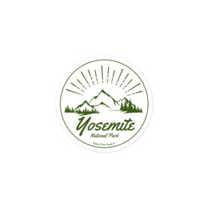 Yosemite Mountain Sunrise Sticker