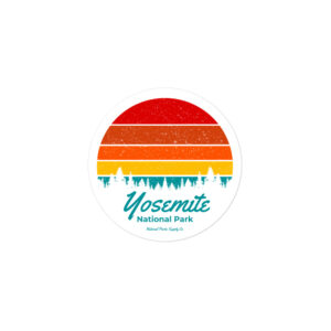 Yosemite Retro Sunset Sticker