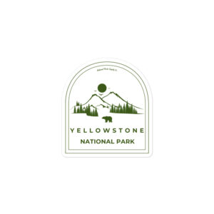 Yellowstone Roaming Bear Sticker