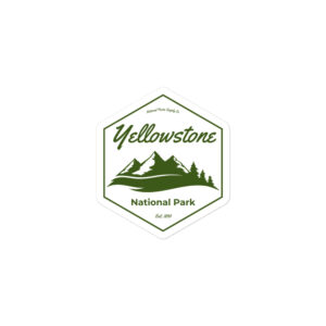 Yellowstone Mountain Hex Sticker