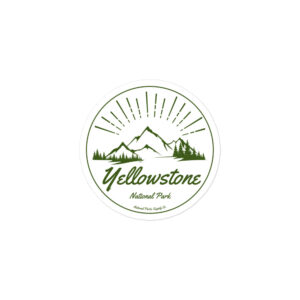 Yellowstone Mountain Sunrise Sticker