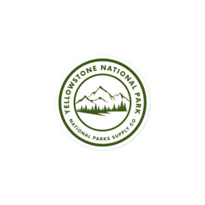 Yellowstone Circle Mountains Sticker