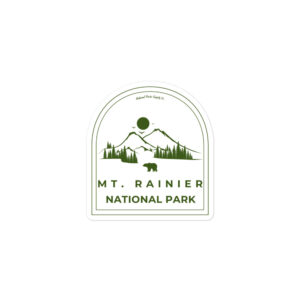 Mount Rainier Roaming Bear Sticker