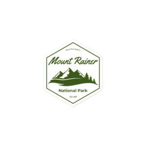 Mount Rainier Mountain Hex Sticker