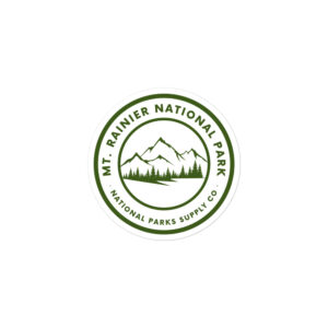 Mount Rainier Circle Mountains Sticker