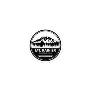Mount Rainier Circle Sticker