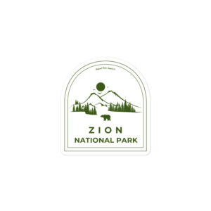 Zion Roaming Bear Sticker