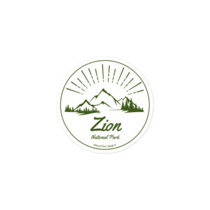 Zion Mountain Sunrise Sticker