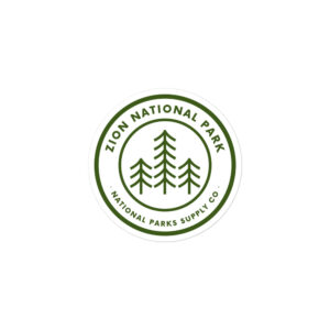 Zion Circle Trees Sticker