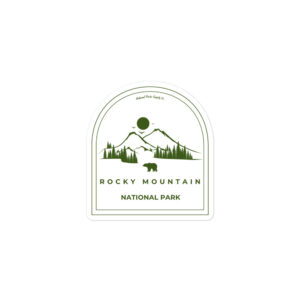 Rocky Mountain Roaming Bear Sticker