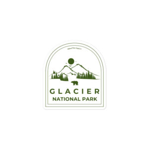 Glacier Roaming Bear Sticker