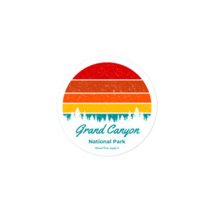 Grand Canyon Retro Sunset Sticker