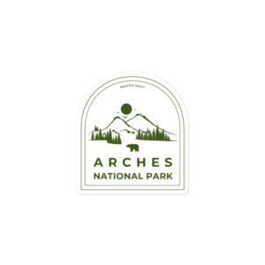 Arches Roaming Bear Sticker
