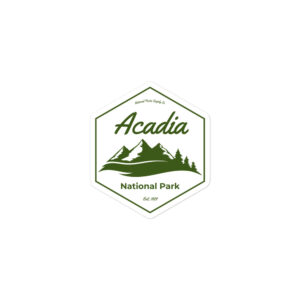 Acadia Mountain Hex Sticker