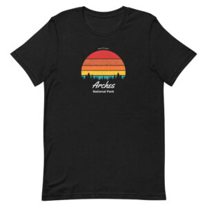 Arches Retro Forrest Sunset T Shirt