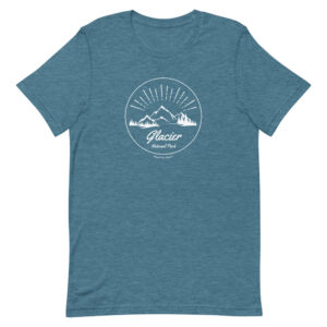 Glacier NP Mountain Sunrise T Shirt