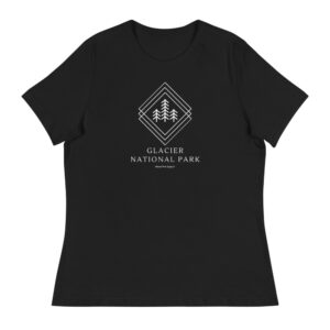 Women's Glacier National Park Trees Relaxed T-Shirt