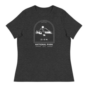 Zion Roaming Bear Women's Relaxed T-Shirt