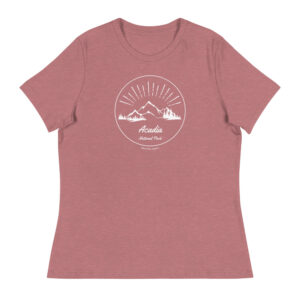 Women's Acadia Mountain Sunrise Relaxed T-Shirt