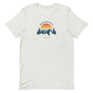 Big Bend Retro Mountain Sunset T Shirt