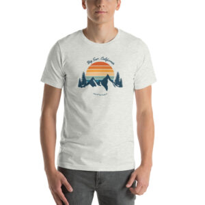 Big Sur Retro Mountain Sunset T Shirt