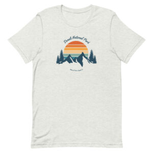 Denali Retro Mountain Sunset T Shirt