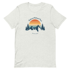 Redwood Retro Mountain Sunset T Shirt