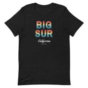 Big Sur Sunset Font T Shirt