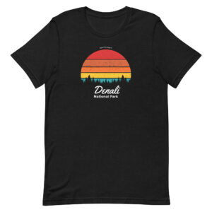 Denali Retro Forest Sunset T Shirt