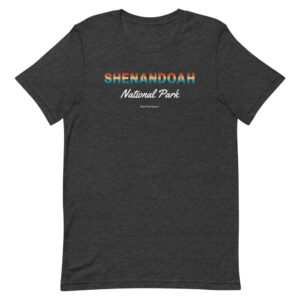 Shenandoah Sunset Font T Shirt