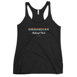Women's Shenandoah Sunset Font Racerback Tank