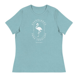 Women's Everglades Flamingo Window Relaxed T-Shirt