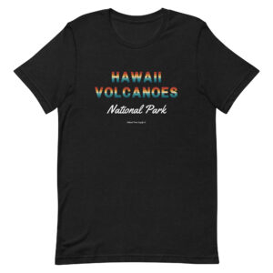 Hawaii Volcanoes Sunset Letters T Shirt