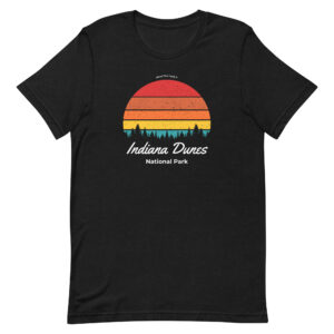 Indiana Dunes National Park Retro Sunset T Shirt