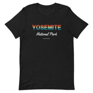 Yosemite Sunset Letters T Shirt