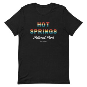 Hot Springs Sunset Letters T Shirt