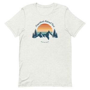 Canyonlands Retro Mountain Sunset T Shirt